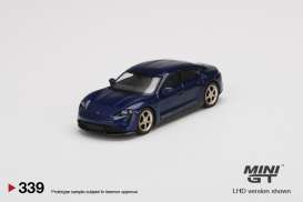 Porsche  - Tayman Turbo S 2020 blue-purple metallic - 1:64 - Mini GT - 00339-R - MGT00339rhd | The Diecast Company