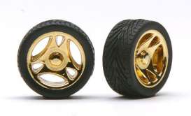 Rims & tires Wheels & tires - gold - 1:24 - Pegasus - hs1232 - pghs1232 | The Diecast Company