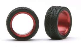 Wheels & tires  - red - 1:24 - Pegasus - hs2382 - pghs2382 | The Diecast Company