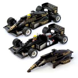 Lotus  - Renault 97T A. Senna 1985 black/gold - 1:18 - Ixo Premium X - SEN18001 - ixSEN18001 | The Diecast Company