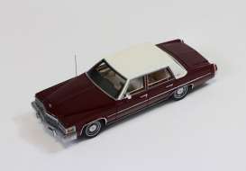 Cadillac  - 1977 metallic wine red - 1:43 - Triple9 Collection - 43028 - T9-43028 | The Diecast Company