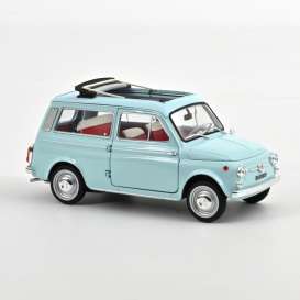 Fiat  - 500 Giardiniera 1964 blue - 1:18 - Norev - 187742 - nor187742 | The Diecast Company