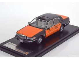 Lincoln  - Town Car *Taxi* 1996 black/orange - 1:43 - Ixo Premium X - PRD363 - ixPRD363 | The Diecast Company