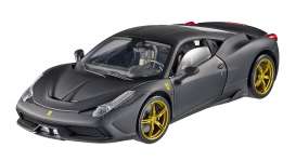 Ferrari  - 2013 matt black - 1:18 - Hotwheels Elite - mvBLY33 - hwmvBLY33 | The Diecast Company