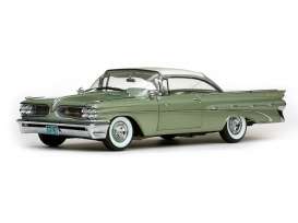 Pontiac  - Bonneville Hard Top 1959 cameo ivory/dundee green - 1:18 - SunStar - 5173 - sun5173 | The Diecast Company