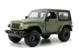 Jeep  - 2007 army green - 1:24 - Jada Toys - 96956gn - jada96956gn | The Diecast Company