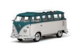 Volkswagen  - T1 Samba Bus 1962 blue/beige grey - 1:12 - SunStar - 5084 - sun5084 | The Diecast Company