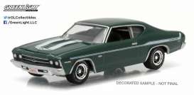 Chevrolet  - 1969 fathom green - 1:64 - GreenLight - 27830A - gl27830A | The Diecast Company