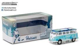 Volkswagen  - Samba Bus T1 *I Love Helsinki* 1962 white/blue - 1:64 - GreenLight - 51051 - gl51051 | The Diecast Company
