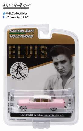 Cadillac  - Fleetwood Series 60 *Elvis* 1955 pink/white - 1:64 - GreenLight - 44740C - gl44740C | The Diecast Company