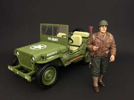 Figures diorama - army green/brown - 1:18 - American Diorama - 77410 - AD77410 | The Diecast Company