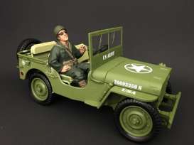 Figures diorama - army green/brown - 1:18 - American Diorama - 77412 - AD77412 | The Diecast Company