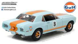 Ford  - Mustang Coupe *Gulf* 1967 gulf blue/orange - 1:18 - GreenLight - 12989 - gl12989 | The Diecast Company