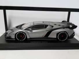 Lamborghini  - 2014 grey/white line - 1:18 - Kyosho - 9502GR - kyo9502GR | The Diecast Company