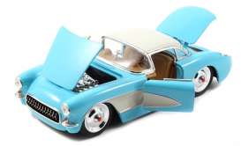 Chevrolet Corvette - 1957 light blue - 1:24 - Jada Toys - 98161lb - jada98161lb | The Diecast Company