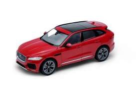 Jaguar  - 2016 red - 1:24 - Welly - 24070r - welly24070r | The Diecast Company