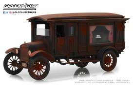 Ford  - Model T Hearse 1921 brown-red - 1:18 - GreenLight Precision Collection - GLPC18014 | The Diecast Company