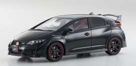 Honda  - Civic Type R 2015 black - 1:18 - Kyosho - KSR18022bk - kyoKSR18022bk | The Diecast Company