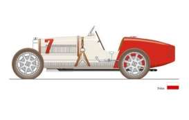 Bugatti  - 1924 white/red - 1:18 - CMC - 100-003 - cmc100-003 | The Diecast Company