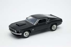 Ford  - Mustang Boss 429 1970 black - 1:24 - Welly - 24067bk - welly24067bk | The Diecast Company