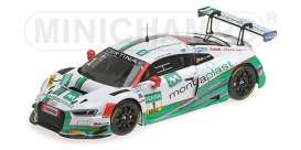 Audi  - R8 LMS 2017 white/green - 1:43 - Minichamps - 437171701  - mc437171701  | The Diecast Company