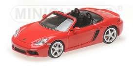 Porsche  - 718 Boxter 2016 red - 1:87 - Minichamps - 870065130 - mc870065130 | The Diecast Company