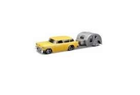 Chevrolet  - Nomad 1955 yellow/grey - 1:64 - Maisto - 11368-15951 - mai11368-15951 | The Diecast Company