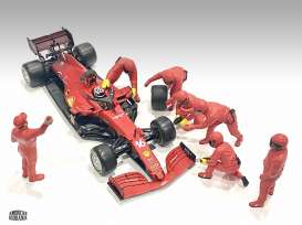 Figures diorama - Team Red #3 2020 red - 1:43 - American Diorama - 38388 - AD38388 | The Diecast Company