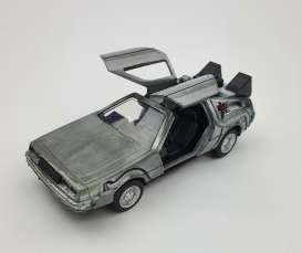 Delorean  - Back to the Future I grey-silver - 1:32 - Jada Toys - 32185 - jada253252017 | The Diecast Company