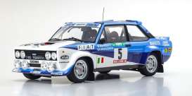 Fiat  - 131 Abarth 1980 white/blue - 1:18 - Kyosho - 8376A - kyo8376A | The Diecast Company