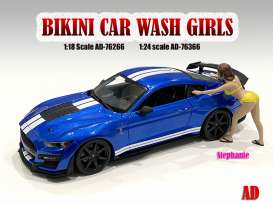 Figures  - Bikini Car Wash Girl, Stephani 2021  - 1:18 - American Diorama - 76266 - AD76266 | The Diecast Company