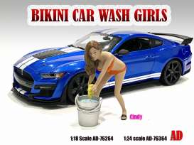 Figures  - Bikini Car Wash Girl *Cindy* 2021  - 1:24 - American Diorama - 76364 - AD76364 | The Diecast Company