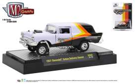 Chevrolet  - Sedan 1957 white/black/yellow/orange - 1:64 - M2 Machines - 31600GS09 - M2-31600GS09 | The Diecast Company