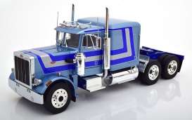 Peterbilt  - 359 1967 blue/silver - 1:18 - Road Kings - 180084 - rk180084 | The Diecast Company