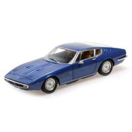 Maserati  - Ghibli Coupe 1969 dark blue - 1:87 - Minichamps - 870123021 - mc870123021 | The Diecast Company