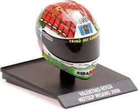 Helmet  - 2008 red/white/green/yellow - 1:10 - Minichamps - 315080046 - mc315080046 | The Diecast Company