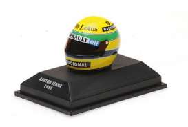 Helmet  - 1985 yellow/green - 1:10 - Minichamps - 540388512 - mc540388512 | The Diecast Company