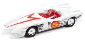 Speed Racer  - Mach 5 white - 1:64 - Johnny Lightning - SP159 - JLSP159 | The Diecast Company