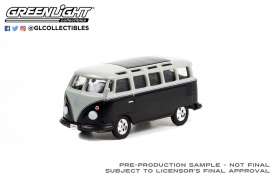Volkswagen  - Type 2 1962 black/silver - 1:64 - GreenLight - 37250A - gl37250A | The Diecast Company