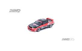 Nissan  - Skyline GT-R R32 #2 1992 red/black - 1:64 - Inno Models - in64-R32-TS92 - in64R32TS92 | The Diecast Company