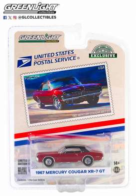 Mercury  - Cougar XR-7 1967 red/black - 1:64 - GreenLight - 30371 - gl30371 | The Diecast Company