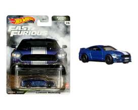 Ford  - Mustang custom blue/white - 1:64 - Hotwheels - GRK56 - hwmvGRK56 | The Diecast Company