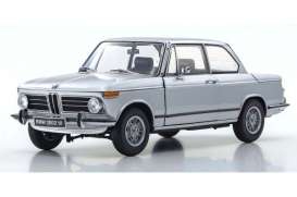 BMW  - 2002 tii silver - 1:18 - Kyosho - 8543S - kyo8543S | The Diecast Company