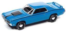 Mercury  - Cougar Eliminator 1970 blue - 1:64 - Johnny Lightning - SP186A - JLSP186A | The Diecast Company
