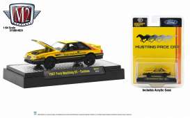 Ford  - Mustang GT 1987 yellow - 1:64 - M2 Machines - 31500HS31 - M2-31500HS31 | The Diecast Company