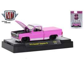 Chevrolet  - Cheyenne 10 1973 bright pink/white - 1:64 - M2 Machines - 31500RZ02 - M2-31500RZ02S | The Diecast Company