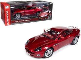 Aston Martin  - V12 Vanquish S 2005 red - 1:18 - Auto World - AW301 - AW301 | The Diecast Company