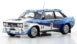 Fiat  - 131 Abarth #2 1981 white/blue - 1:18 - Kyosho - 8376F - kyo8376F | The Diecast Company