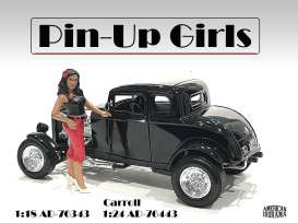 Figures  - Pin-Up Girl Caroll 2022  - 1:18 - American Diorama - 76343 - AD76343 | The Diecast Company