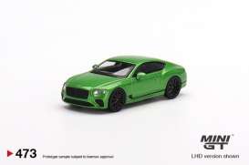 Bentley  - Continental GT green - 1:64 - Mini GT - 00473-L - MGT00473lhd | The Diecast Company